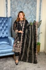 Exclusive White Giold Indian Georget Whith Embrodary Work+Sequince Work - Image 6