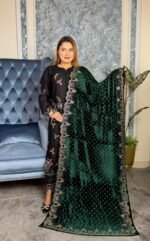 Royal Singapore Velvet Fabric Shawl Ring - Image 3