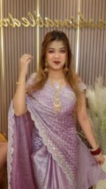 Luxury Jimmy Choo Imported Saree (L) - Image 5